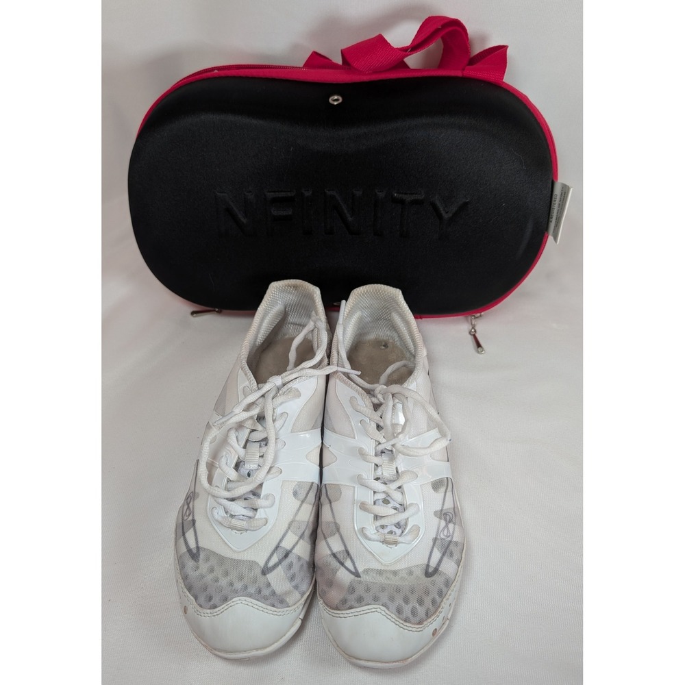 Nfinity Vengeance Cheer Shoes White Mesh Sneakers Case Womens 8
